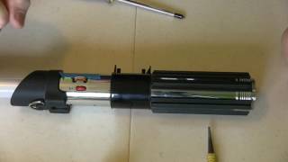 Master Replicas 2005 Vader Saber Conversion Part 1 Disassembly [upl. by Dario644]