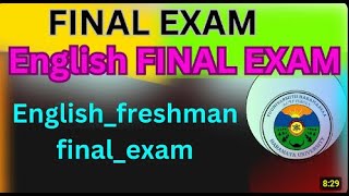 FRESHMAN ENGLISH EXAM QUESTIONSFINAL EXAM [upl. by Lledualc]