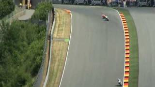 MotoGP 2010  Sachsenring  rossi stoner last lap T13 [upl. by Hildie705]