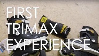 FIRST SESSION ON THE NEW KIZER TRIMAX UFS TRISKATING INLINE SKATING FRAMES  VLOG39 [upl. by Eisiam]