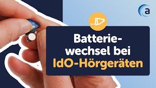 Batteriewechsel bei IndemOhr Hörgeräten [upl. by Eilrebmik636]