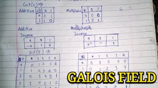 Galois Field GF2 GF3 GF5 in information Theory and coding lec22  ITC [upl. by Huston]