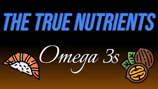 The True Nutrients  Omega 3 Fatty Acids [upl. by Zenda]