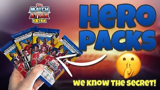 HOW TO FIND HERO PACKS In Match Attax Extra 2024 The Secret Method [upl. by Chaffinch]