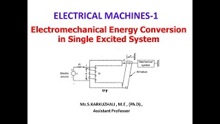 Part 1 Electromechanical Energy Conversion Electrical Energy to Magnetic Field energy [upl. by Ludwig]