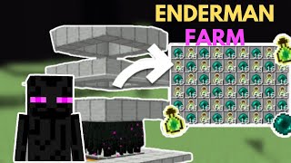 EASIEST 121 ENDERMAN amp XP FARM IN MINECRAFT  Bedrock  Java  MCPE  XBOX  xboxgamerz minecraft [upl. by Rhiana]