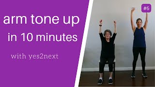 Tone up Arms Batwings for Seniors Beginner Exercisers [upl. by Kinchen]