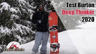 Test snowboard Burton Deep Thinker 2020 [upl. by Aneetsirhc813]