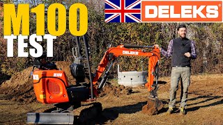 DELEKS M100 MINI EXCAVATOR  How to level ground [upl. by Alethia]