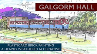 Building A OO Gauge Model Railway Plasticard Brick Painting  A Heavily Weathered Alternative [upl. by Nylhtak]