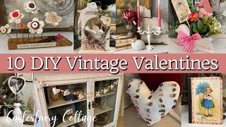 10 Vintage Valentine DIY Projects for GiftGiving and Decor [upl. by Mueller3]