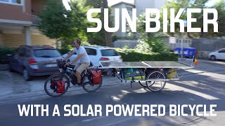 Solar powered bicycle with unlimited range  Sun Biker [upl. by Aubree164]