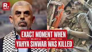 Hamas Chief Yahya Sinwars Final Moments Caught on Camera [upl. by Otirecul]