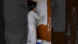 How to Paint Varnished Wood Doors EASY [upl. by Hsiekal]