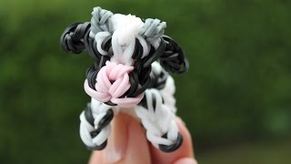 Rainbow Loom Nederlands 3D koe [upl. by Anyrtak56]