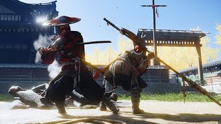 Red samurai  Aggressive Brutal Combat Gameplay  Ghost of tshushima directors cut ghostoftsushima [upl. by Lain]