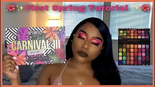 Bperfect Carnival III Love Tahiti x Stacy Marie Palette  Spring Tutorial  GlammQueenn [upl. by Trilby9]