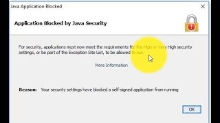 How to solve error quotApplication blocked by Java Securityquot in Oracle EBS Release 122x [upl. by Mushro426]