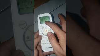 cara membuka gembok pada remote AC Polytron [upl. by Amyas]