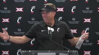 Cincinnati Football  Satterfield Sorsby Henderson Bartlett Royer Recap Win Over Towson [upl. by Berga652]