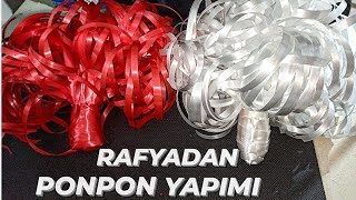 Ponpon nasıl yapılır 23 Nisan etkinlikleri için rafyadan ponpon yapımı [upl. by Boone450]