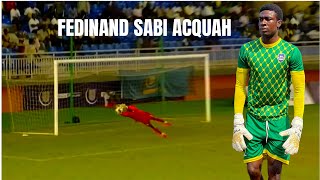 Sabi Acquah  The agile Nsoatreman goalkeeper – watch his incredible saves against Samartex [upl. by Novyart]