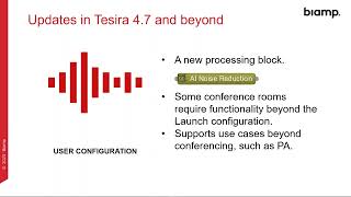 Biamp AI Noise Reduction amp Deverberation in Tesira Webinar [upl. by Jeanelle]