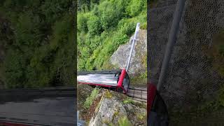 Mt Fløyen bergen norway funicular train in Norway railfanning norway funicular bergennorway [upl. by Dumond327]