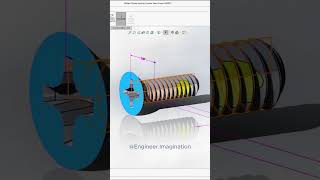 Phillips Thread Locking Counter Head Screw  EngineerImagination solidworks shorts trending [upl. by Tris531]