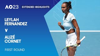 Leylah Fernandez v Alizé Cornet Extended Highlights  Australian Open 2023 First Round [upl. by Hemminger485]