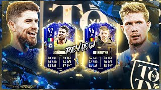 FIFA 22 KDB 96 amp Jorginho 97 TOTY Doppel Review 🔥 Ultimate Team [upl. by Aneekas]