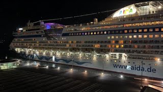 LIVE Aida Diva arrival in Ponta Delgada Azores Portugal  31102023 Cruiseship [upl. by Yadseut]