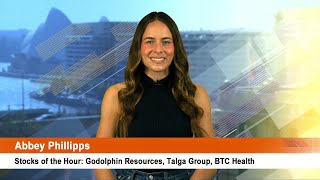 Stocks of the Hour Godolphin Resources Talga Group BTC Health [upl. by Eidnas583]