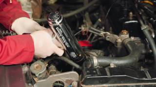 Car engine tutorial how to check ignition timing with a strobe light [upl. by Aivekal266]