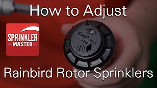 How to Adjust Rainbird Sprinkler Heads [upl. by Mosira]