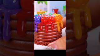 Miniature Easy Melt Rainbow Chocolate Cake Decorating [upl. by Susette448]