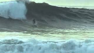 Big Wave Surfing Redondo Beach Breakwall  California [upl. by Annaihs]