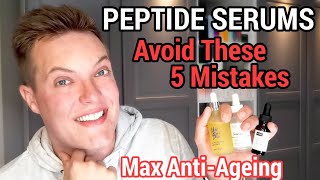 PEPTIDES  Avoid These 5 Mistakes  How To Use Peptides For AntiAging [upl. by Siseneg]