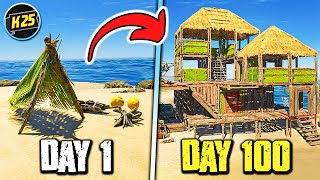 I Survived 100 Days Stranded Deep on an Island Heres What Happened😮 [upl. by Yraht]