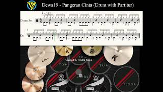 Dewa19  Pangeran Cinta Drum with partitur [upl. by Farah619]