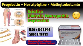 Pregabalin Nortriptyline methylcobalamin Tablets use in hindi  Neupreg Plus tablet \ Dawa jankari [upl. by Naic]