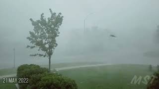 Ottawa storm 21 May 2022 Derecho [upl. by Pownall740]