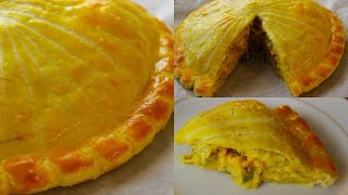 RECIPE  Creamy chicken pithivier enclosed puff pastry pie [upl. by Kaiser]