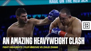 A HEAVYWEIGHT SHOWDOWN  Filip Hrgovic and Zhilei Zhang put on a show [upl. by Ylloj169]