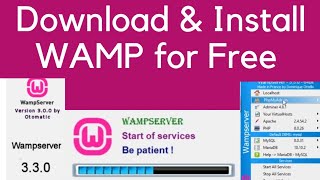 How to free Download and Install local Wamp Server [upl. by Hanahsuar]