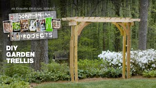 How to Build a DIY Garden Trellis  DoneInAWeekend Projects  Exmark [upl. by Matthei]