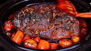 Slow Cooker Sunday Pork Roast Recipe  How to make pork pot roast [upl. by Lenci]