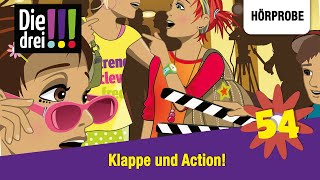 Die drei   Folge 54 Klappe und Action  Hörprobe zum Hörspiel [upl. by Ahsyas791]