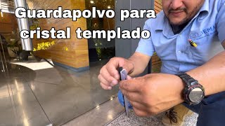 Instalación de policarbonato guardapolvo para cristal de 9mm [upl. by Aeriela]