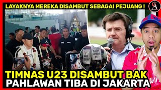 DISAMBUT PENUH HARU Kedatangan Timnas U23 diserbu layaknya pencetak sejarahPrancis beri hakspecial [upl. by Pandolfi]